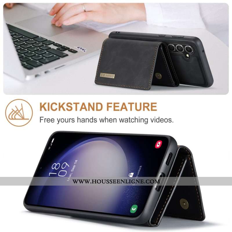 Coque Samsung Galaxy S25 5G Portefeuille Détachable DG.MING