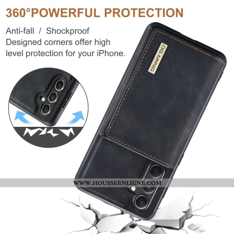 Coque Samsung Galaxy S25 5G Portefeuille Détachable DG.MING