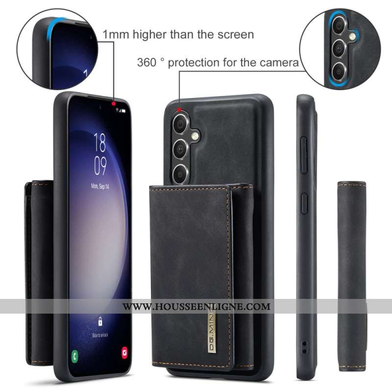 Coque Samsung Galaxy S25 5G Portefeuille Détachable DG.MING