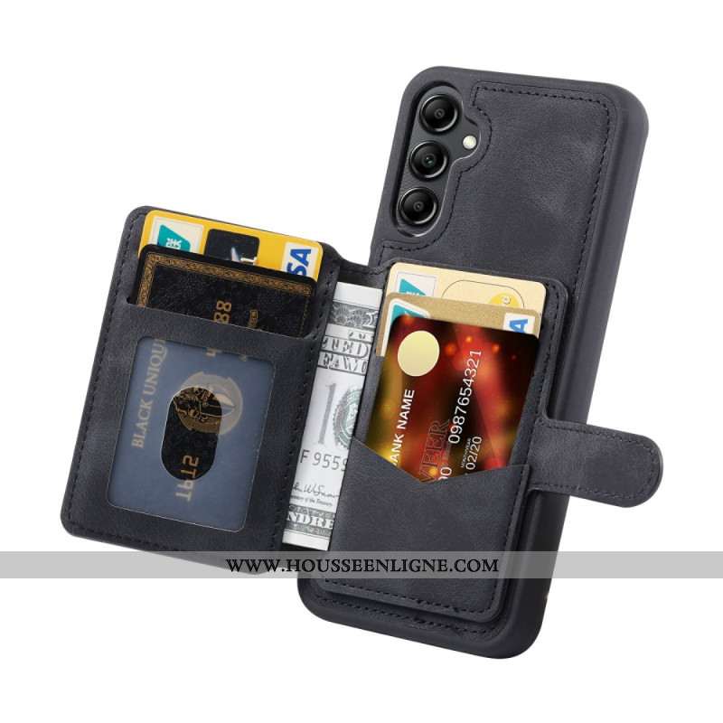 Coque Samsung Galaxy S25 5G Portefeuille Effet Daim