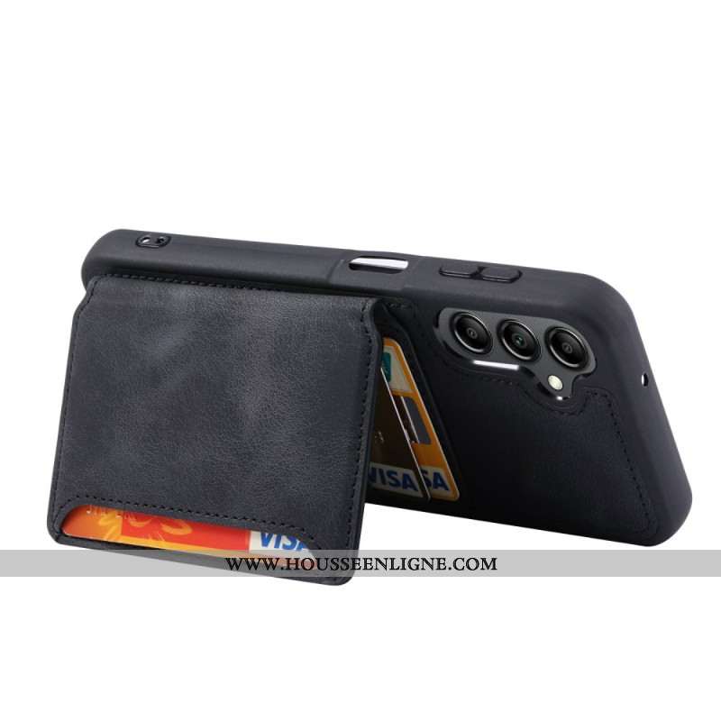 Coque Samsung Galaxy S25 5G Portefeuille Effet Daim