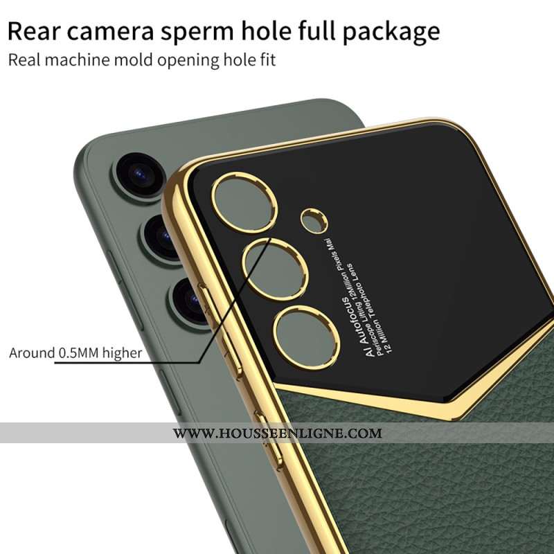 Coque Samsung Galaxy S25 5G Rebord Style Métal