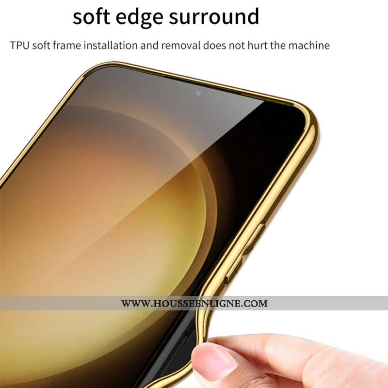 Coque Samsung Galaxy S25 5G Rebord Style Métal