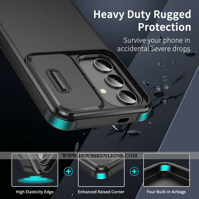 Coque Samsung Galaxy S25 5G Robuste avec Protecteur Caméra