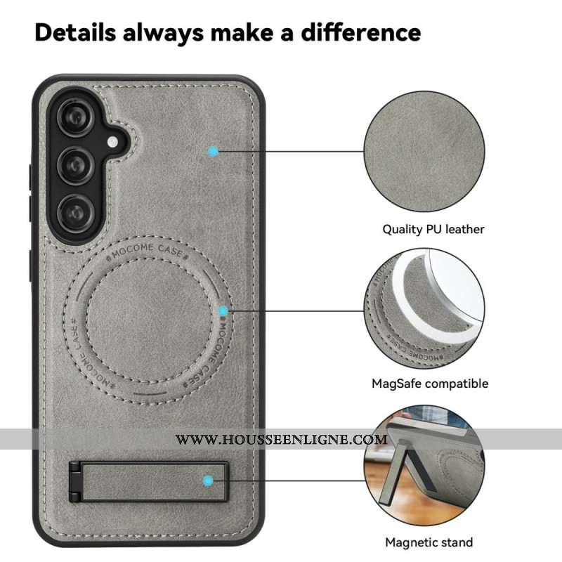 Coque Samsung Galaxy S25 5G Support Intégré et Compatibilité MagSafe