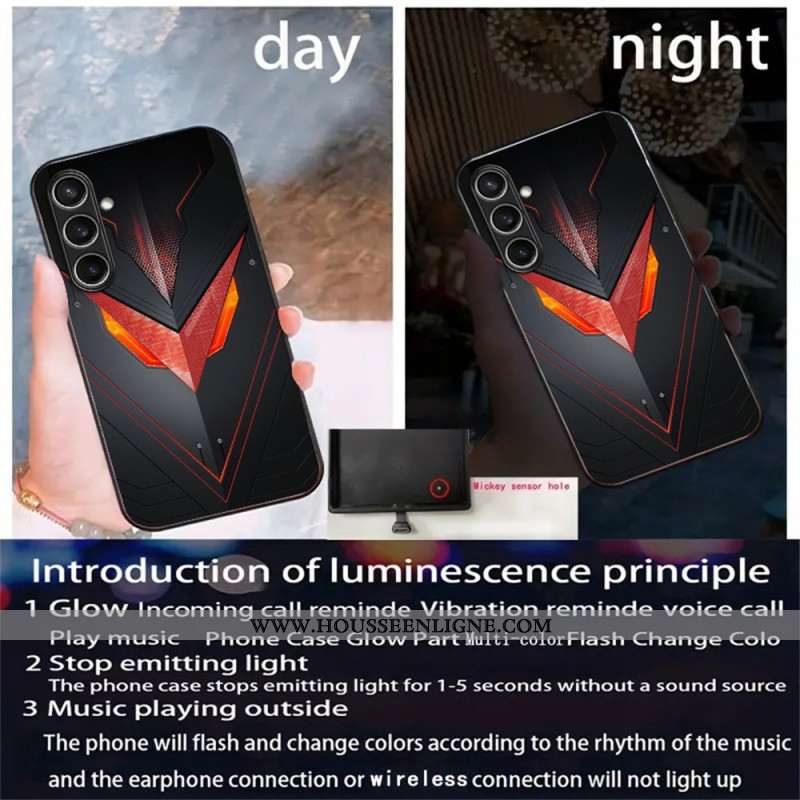 Coque Samsung Galaxy S25 5G Série Éclairage Rythmique