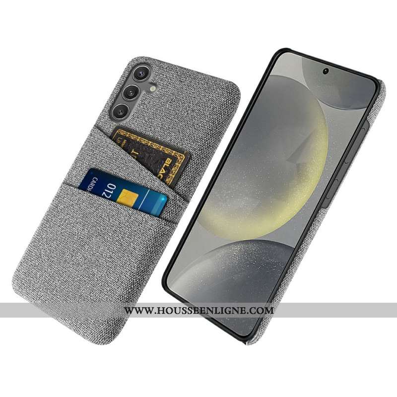 Coque Samsung Galaxy S25 5G Tissu Porte-Cartes