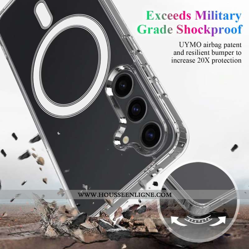 Coque Samsung Galaxy S25 5G Transparente Compatible MagSafe