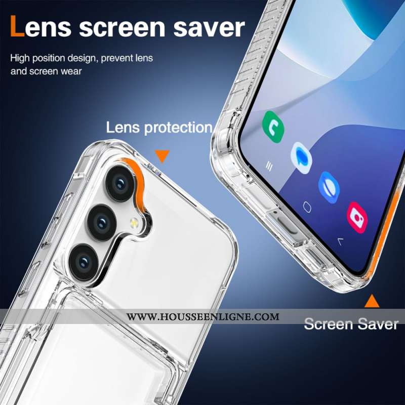 Coque Samsung Galaxy S25 5G Transparente Porte-Cartes Intégré