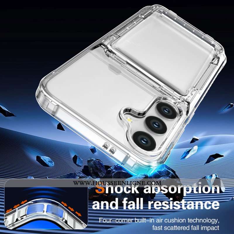Coque Samsung Galaxy S25 5G Transparente Porte-Cartes Intégré
