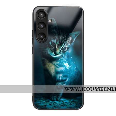 Coque Samsung Galaxy S25 5G Verre Trempé Motif Chat