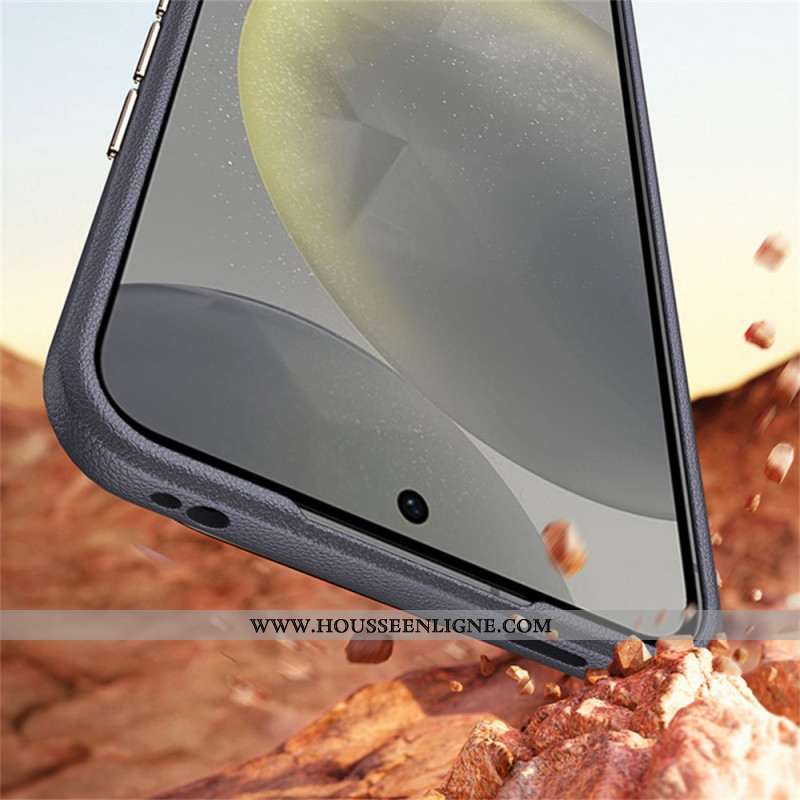 Coque Samsung Galaxy S25 Cadre Objectif Métallique