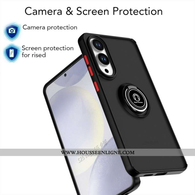 Coque Samsung Galaxy S25 Edge Anneau-Support Antichoc
