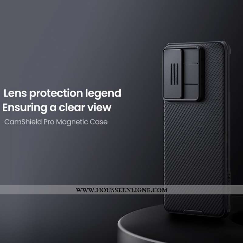 Coque Samsung Galaxy S25 Edge Camshield Pro avec Protection Coulissante pour Caméra NILLKIN