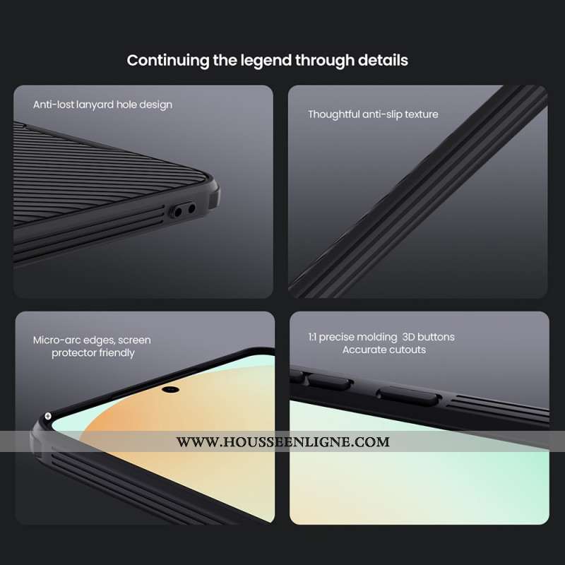 Coque Samsung Galaxy S25 Edge Camshield Pro avec Protection Coulissante pour Caméra NILLKIN