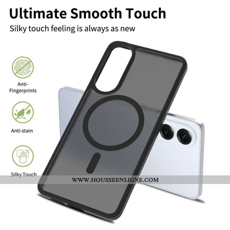 Coque Samsung Galaxy S25 Edge Compatible MagSafe Texture Lisse