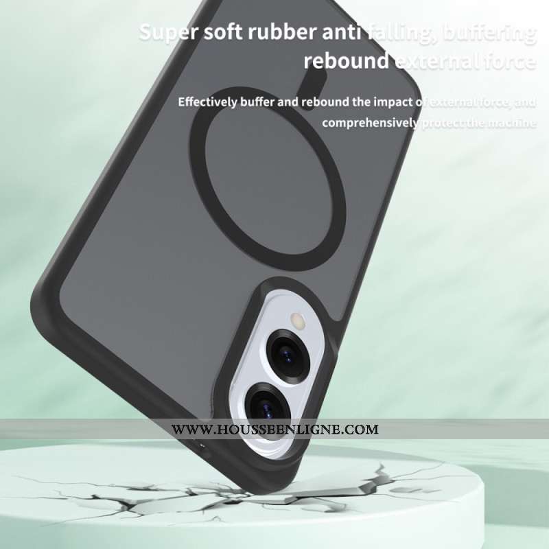 Coque Samsung Galaxy S25 Edge Compatible MagSafe Texture Lisse