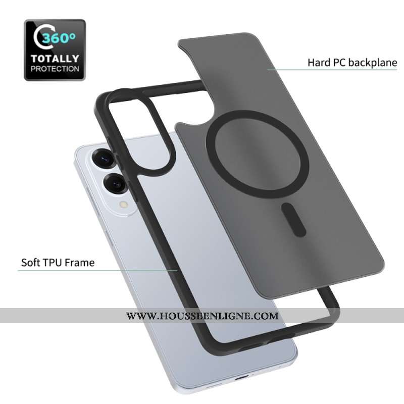 Coque Samsung Galaxy S25 Edge Compatible MagSafe Texture Lisse