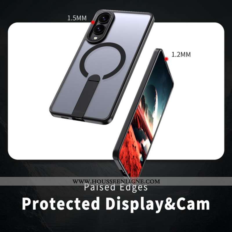 Coque Samsung Galaxy S25 Edge Compatible MagSafe avec Support Intégré