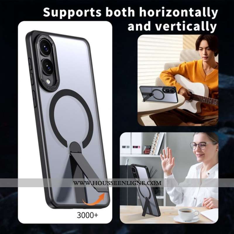 Coque Samsung Galaxy S25 Edge Compatible MagSafe avec Support Intégré