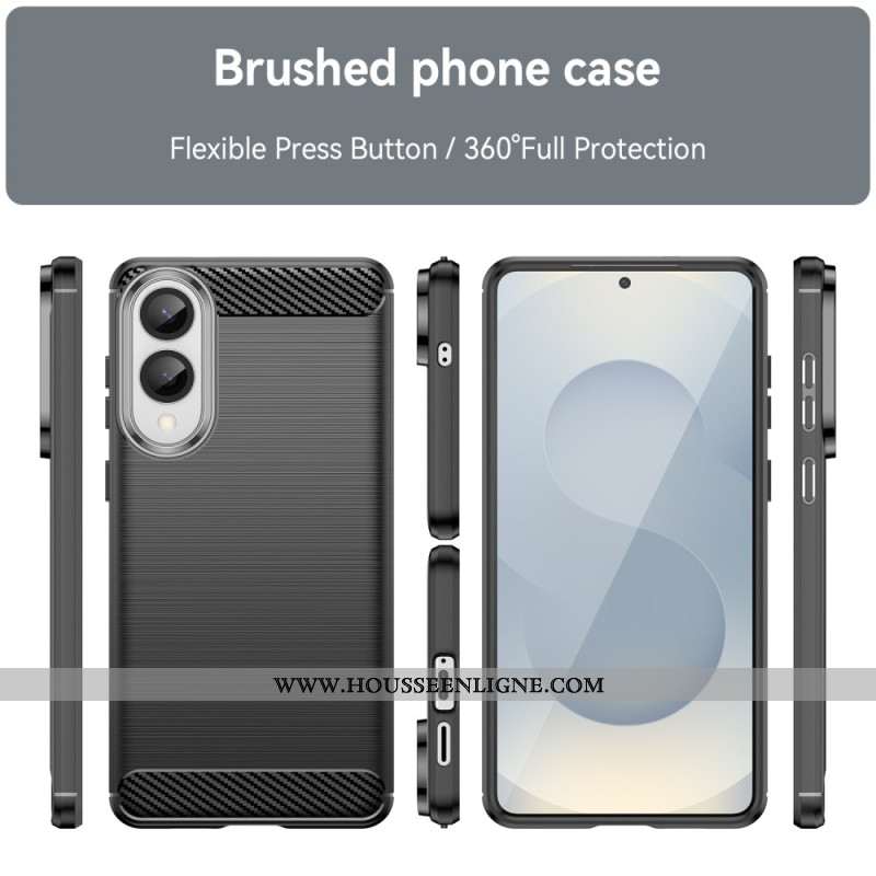 Coque Samsung Galaxy S25 Edge Fibre Carbone Brossée