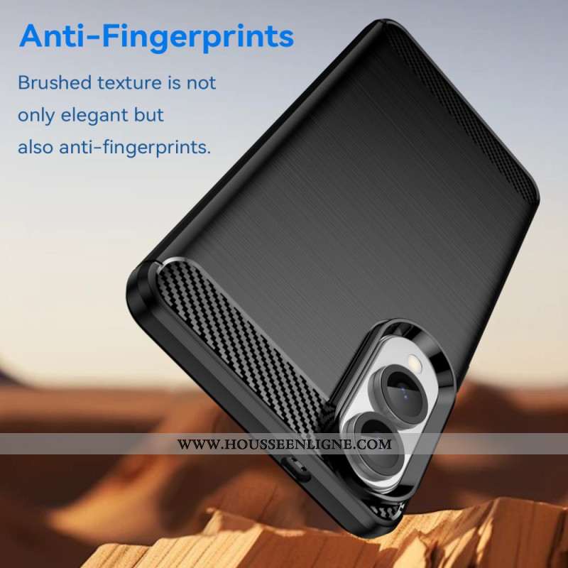 Coque Samsung Galaxy S25 Edge Fibre Carbone Brossée