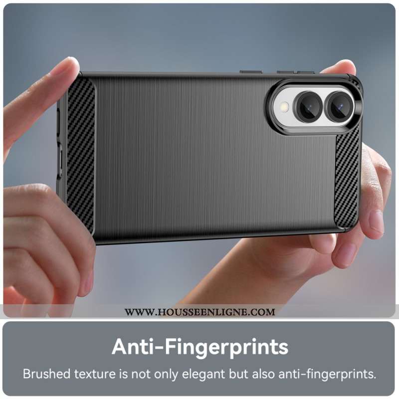 Coque Samsung Galaxy S25 Edge Fibre Carbone Brossée