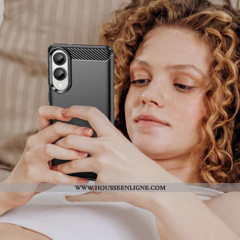 Coque Samsung Galaxy S25 Edge Fibre Carbone Brossée