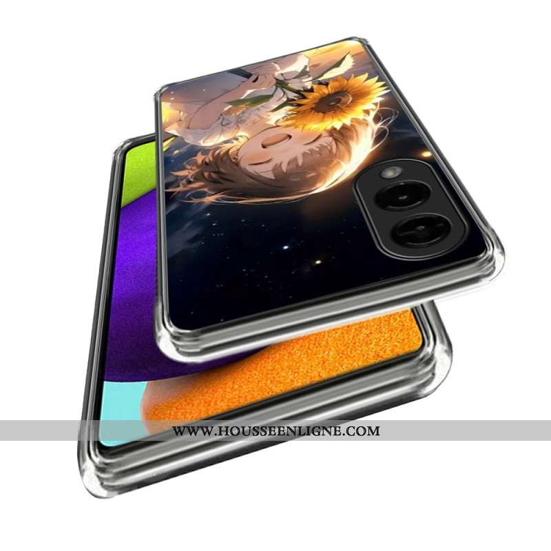 Coque Samsung Galaxy S25 Edge Fille au Tournesol