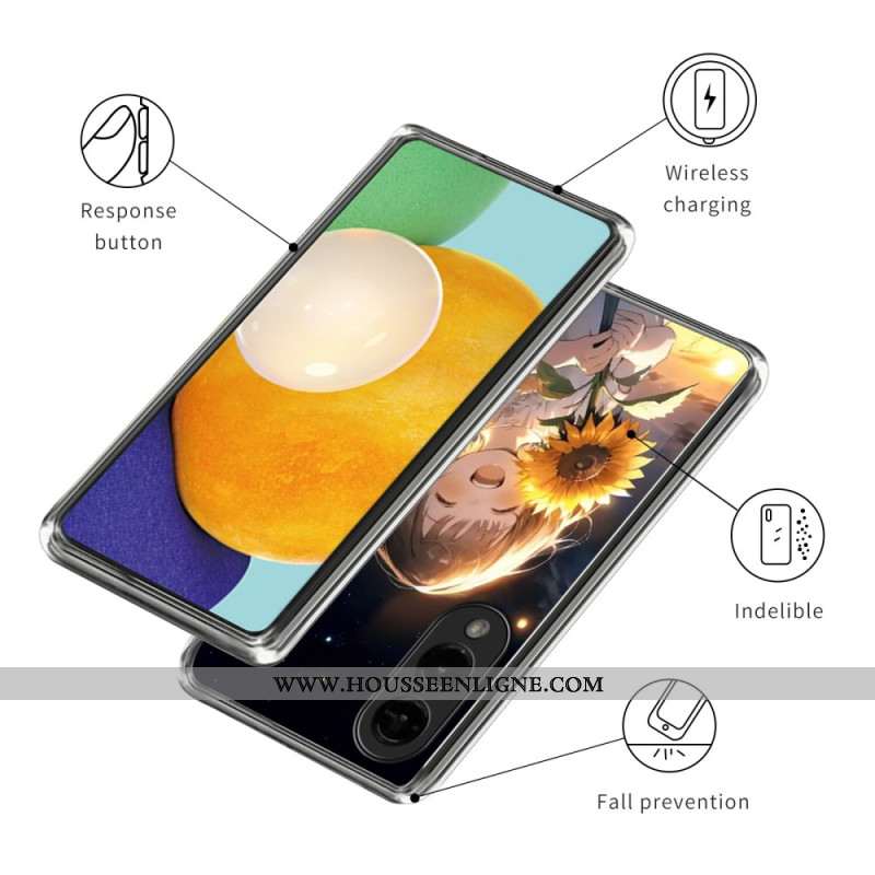 Coque Samsung Galaxy S25 Edge Fille au Tournesol