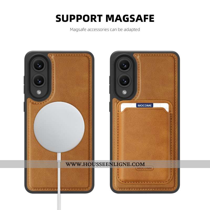 Coque Samsung Galaxy S25 Edge Magnétique avec Porte-Cartes Détachable