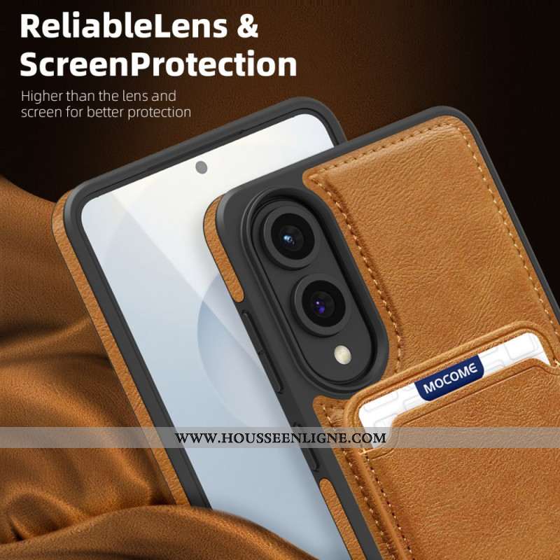 Coque Samsung Galaxy S25 Edge Magnétique avec Porte-Cartes Détachable