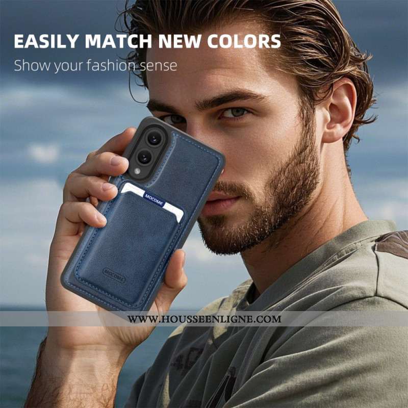 Coque Samsung Galaxy S25 Edge Magnétique avec Porte-Cartes Détachable