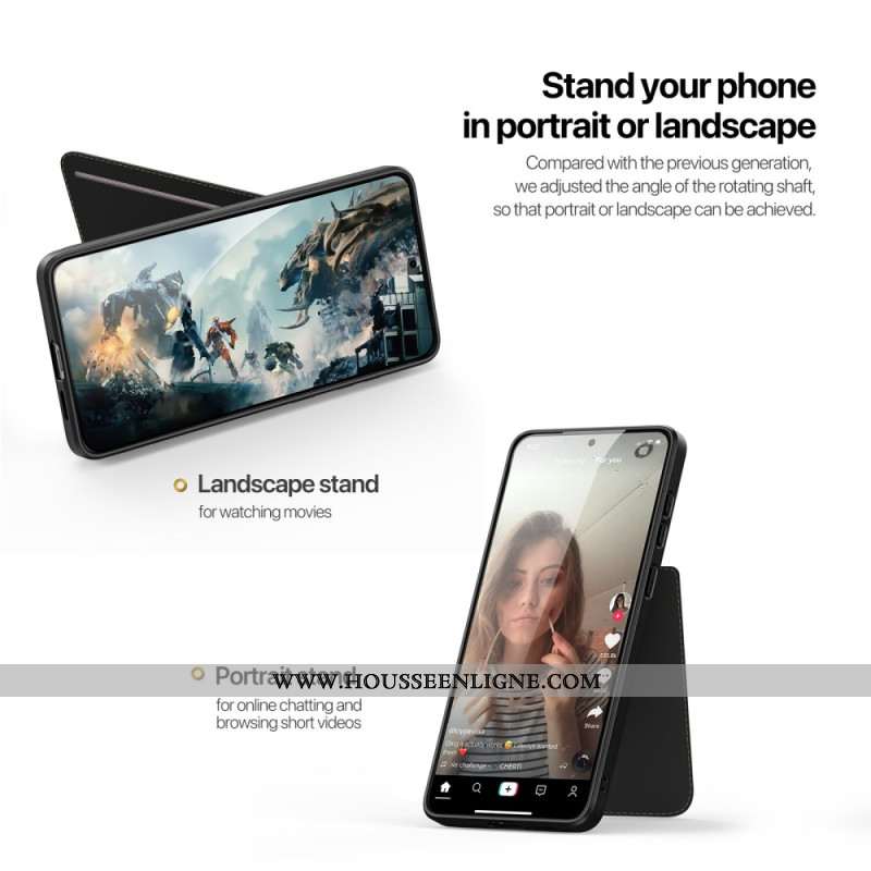 Coque Samsung Galaxy S25 Edge Magnétique avec Porte-Cartes