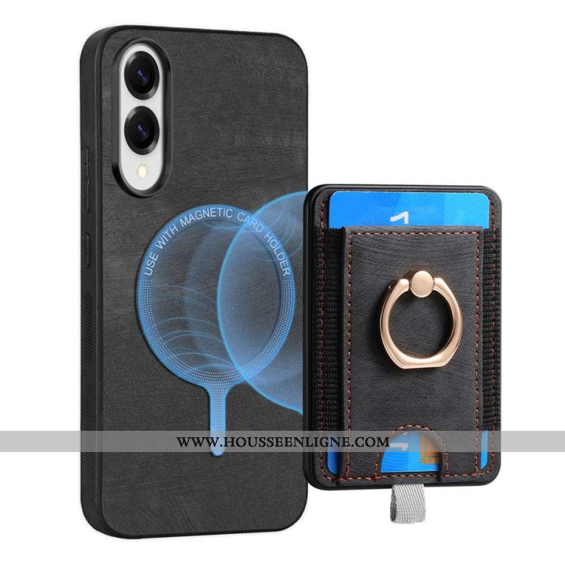 Coque Samsung Galaxy S25 Edge Magnétique avec Porte-cartes Détachable