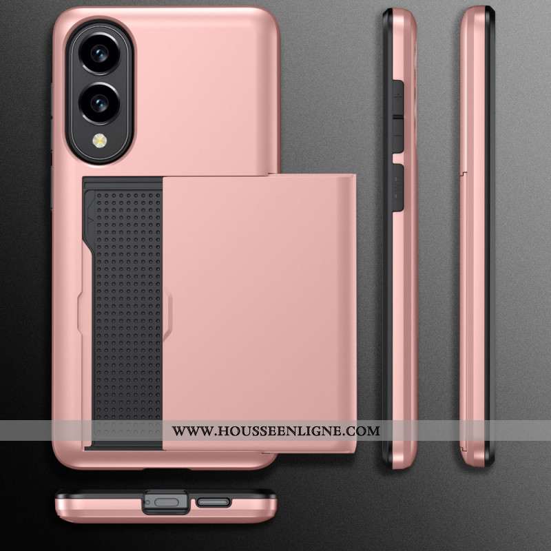 Coque Samsung Galaxy S25 Edge Porte-Cartes Coulissant