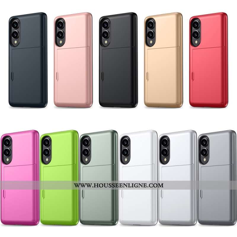 Coque Samsung Galaxy S25 Edge Porte-Cartes Coulissant