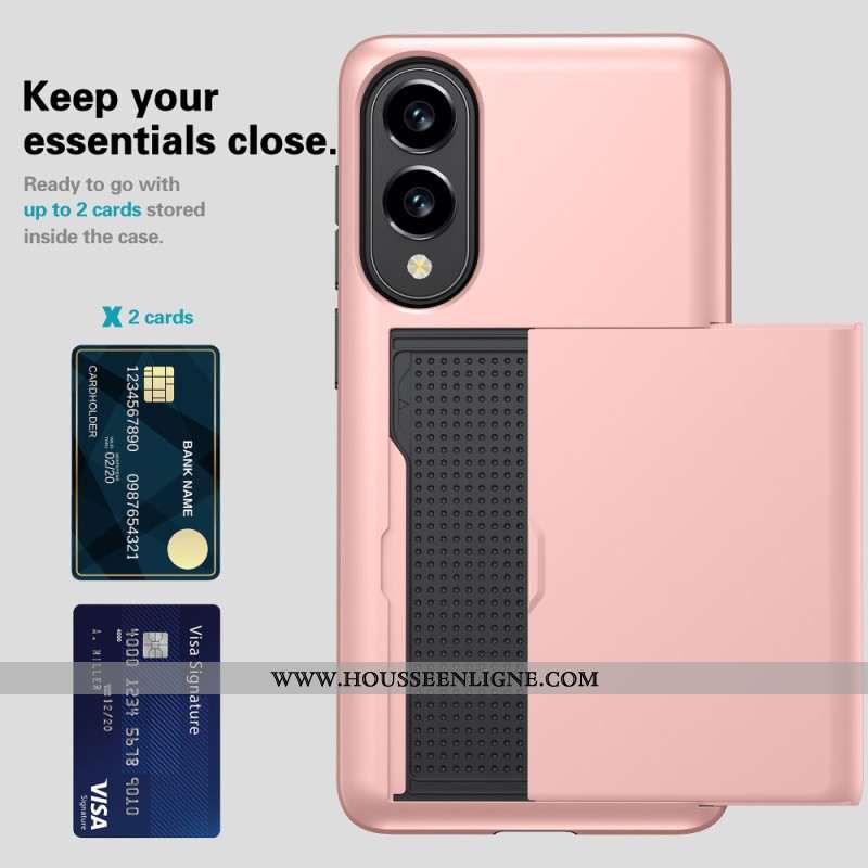 Coque Samsung Galaxy S25 Edge Porte-Cartes Coulissant