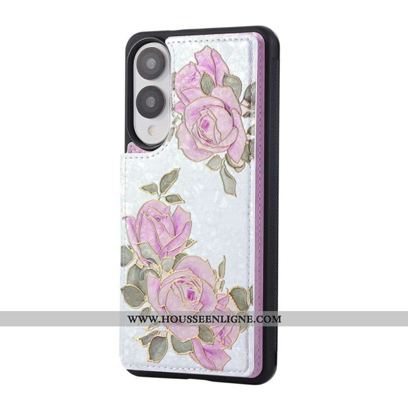 Coque Samsung Galaxy S25 Edge Porte-Cartes Floral