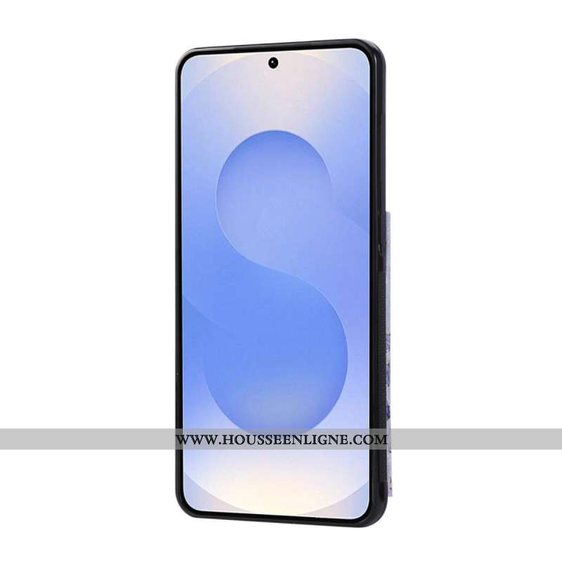 Coque Samsung Galaxy S25 Edge Porte-Cartes Floral