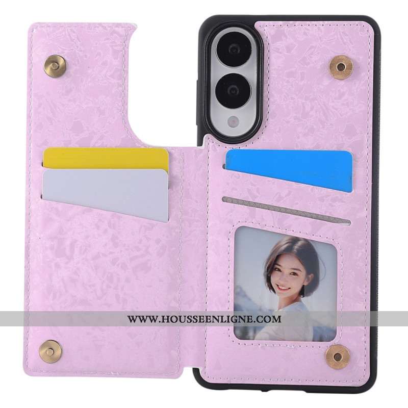 Coque Samsung Galaxy S25 Edge Porte-Cartes Floral