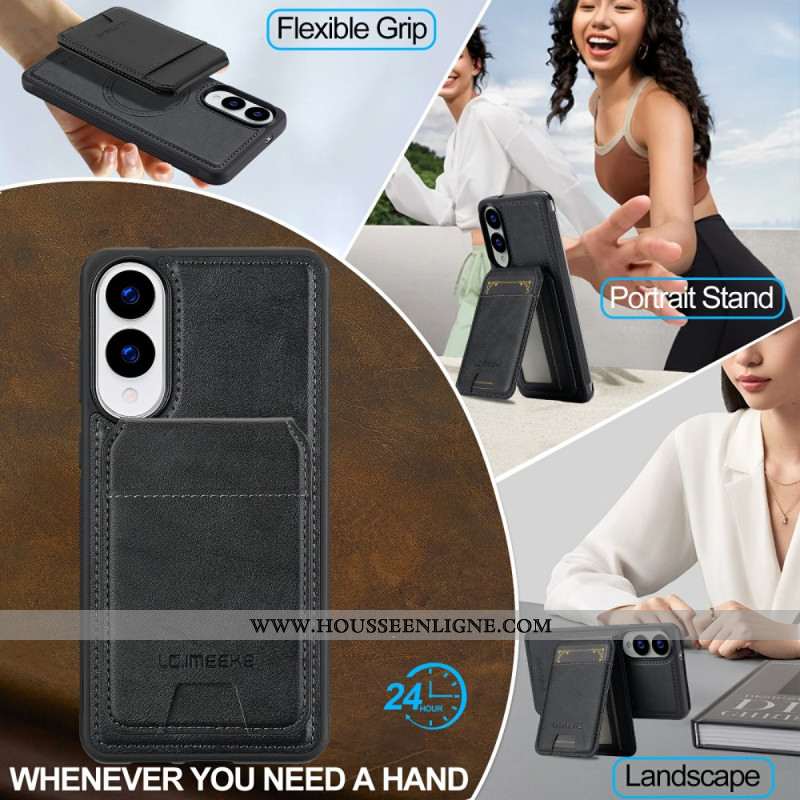 Coque Samsung Galaxy S25 Edge Porte-Cartes Magnétique Détachable