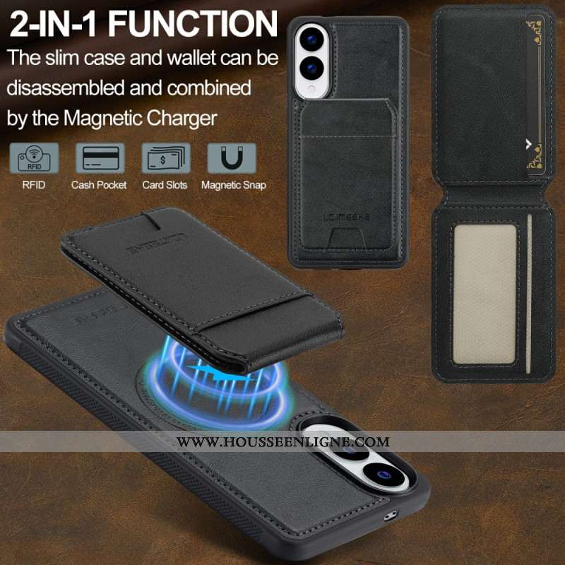 Coque Samsung Galaxy S25 Edge Porte-Cartes Magnétique Détachable