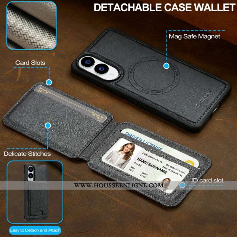 Coque Samsung Galaxy S25 Edge Porte-Cartes Magnétique Détachable