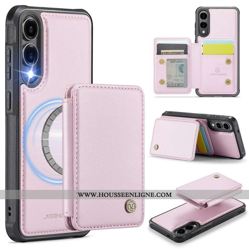 Coque Samsung Galaxy S25 Edge Porte-Cartes Magnétique Détachable JEEHOOD