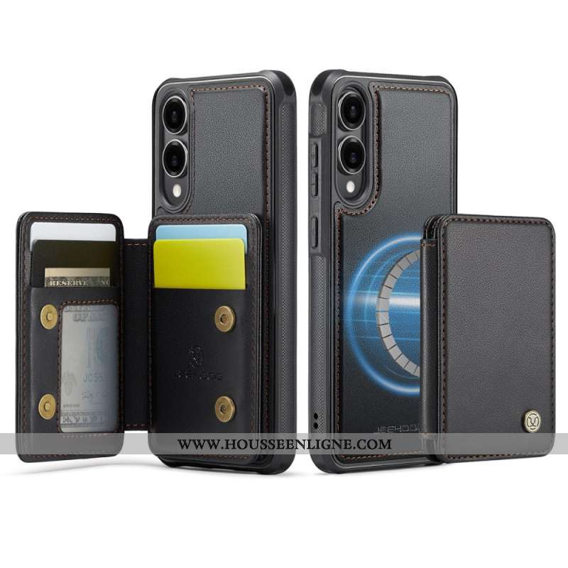 Coque Samsung Galaxy S25 Edge Porte-Cartes Magnétique Détachable JEEHOOD