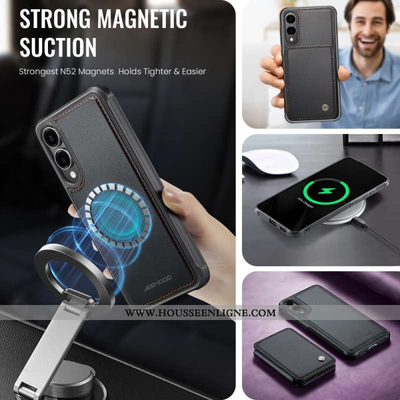 Coque Samsung Galaxy S25 Edge Porte-Cartes Magnétique Détachable JEEHOOD