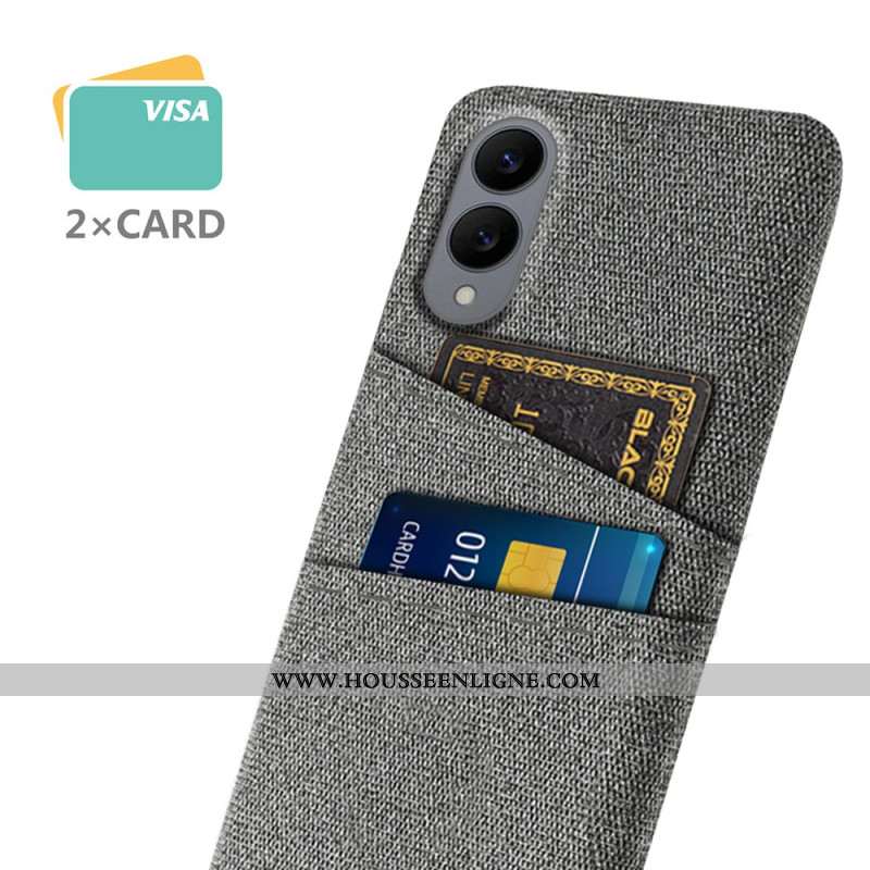 Coque Samsung Galaxy S25 Edge Porte-Cartes Tissu