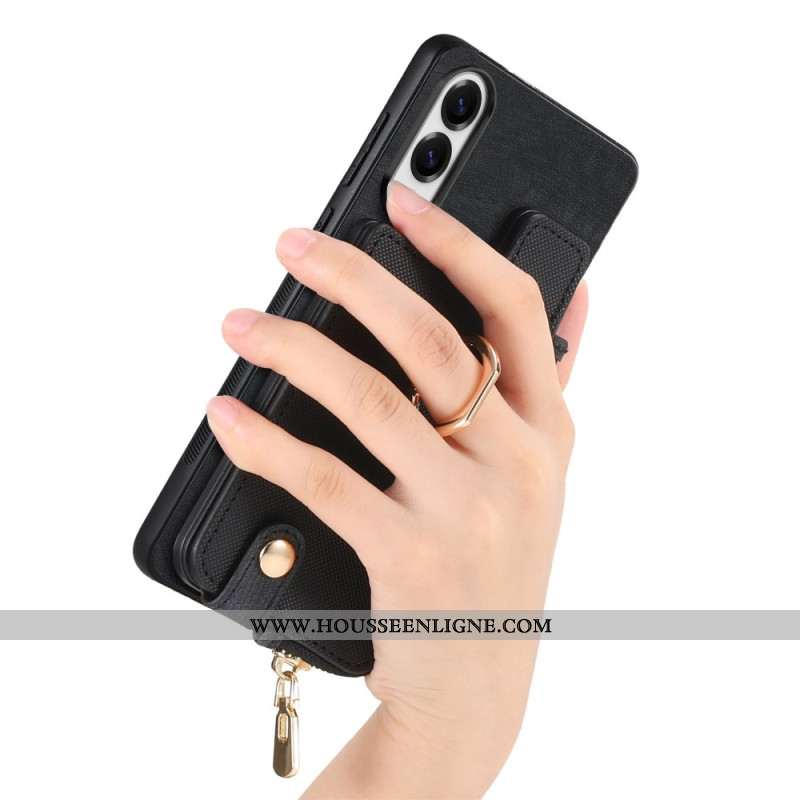 Coque Samsung Galaxy S25 Edge Portefeuille et Support