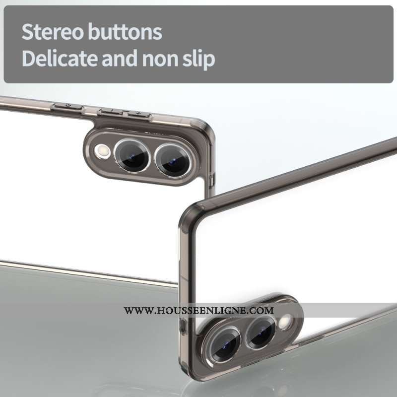 Coque Samsung Galaxy S25 Edge Rebord Effet Métal